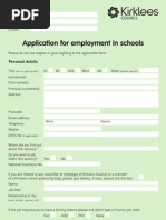 Shelley Application Form