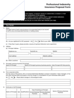 Cgu Miscellaneous Professional Indemnity Insurance Proposal