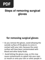 Steps of Removing Surgical Gloves