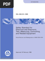 Safety Standard For Electrical and Electronic Test, Measuring, Controlling, and Related Equipment