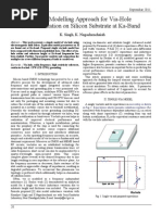 Simple Modelling Approach For Via-Hole Characterization On Silicon Substrate at Ka-Band