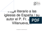 Viage Literario Alas Iglesias de España - Tomo XX