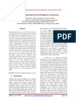 Implementation Barriers For Six Sigma in Construction