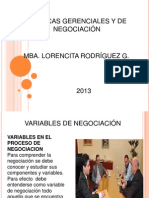 Variables en El Proceso de Negociacion