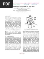 Design and Analysis of Globoidal Cam Index Drive