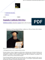 Segunda Confissão Helvética - Portal Da Teologia PDF