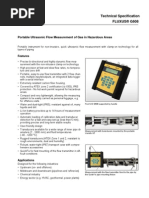 Portable Ultrasonic Flow Measurement of Gas in Hazardous Areas