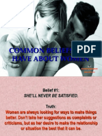 Beliefs Men Have About Women .Pps