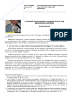 La Teología de Los Consejos Evangélicos de La Vida Consagrada Apostólica