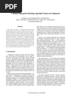 A Robust Fingerprint Matching Algorithm Using Local Alignment