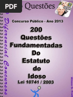 200 Questões Do Estatuto Do Idoso