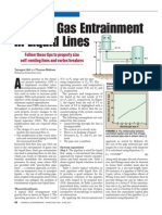 Reduce Gas Entrainment in Pipe Flow