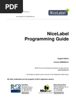 Nicelabel Programming Guide: English Edition Version 20080925-21