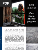 Iom Pakistan 2011 One Room Shelter Program