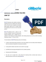 Manual Balancing Valves CIM 727: Technical Information