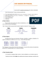 Tipos de Dados em - Pascal