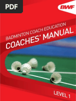 Badminton Coaches Manual Level 1