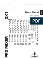 BEHRINGER DX1000 Manual