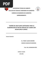 Proyecto Elaboracion de Frutas Frescas de 4 Gama Con Salsas Revisado