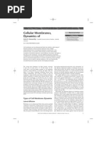 Cellular Membranes, Dynamics Of: Advanced Article