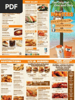 Hooters Menu PDF