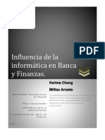 Influencia de La Informatica en Banca y Finanzas