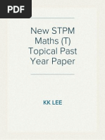 New STPM Mathematics (T) Chapter Past Year Question