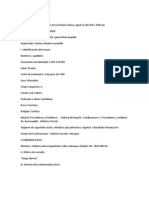 Fecha y Hora de Elaboración de La Historia Clínica