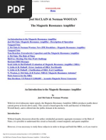 Magnetic Resonance Amplifier