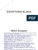 Lecture 19-20 (Exceptions in Java)