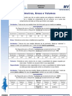 Princípios de Geometria Perímetro, Área e Volume