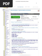 Microsoft Windows 7 Interview Questions and Answers