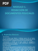 Redacción de Documentos Policiales