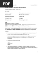 Lecture 26: Enzyme Mechanism: Serine Proteases: Biochemistry I Fall Term, 2004