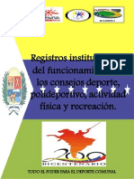 Consejo Deportivos Comunales Estructura