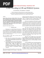 A FEC Decoding in LTE and WiMAX Systems