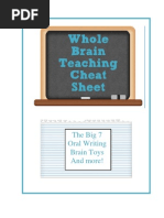 Whole Brain Cheat Sheet in (Editable Word Format) 