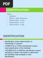 Age, Sex and Race Determination