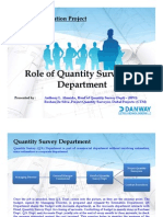 SAP Presenation - Role of Quantity Surveying Dept