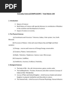 Everyday Science (COMPULSORY) - Total Marks-100