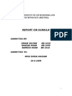 Report On Sunsilk: Institute of Business and Technology (Biztek)