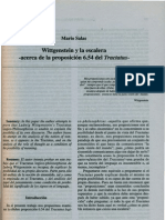 Wittgenstein y La Escalera Acerca de La Proposicion 6.54 Del Tractatus