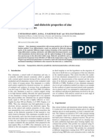 On Structural, Optical and Dielectric Properties of Zinc Aluminate Nanoparticles