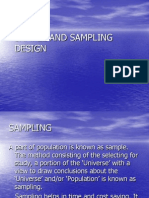 Unit-Ii Sample and Sampling Design