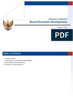 Recent Economic Developments: Republic of Indonesia