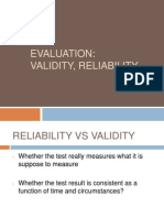 Evaluation Validity