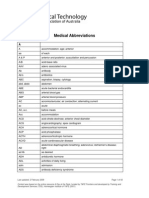 Medical Abbreviations - Feb 2009