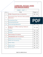 Web Programming Notes