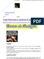 Como Morreram Os Apóstolos de Jesus Cristo - Portal Da Teologia PDF