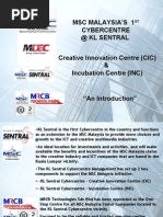 MSC Malaysia Creative Innovation & Incubation Center Facility & Services